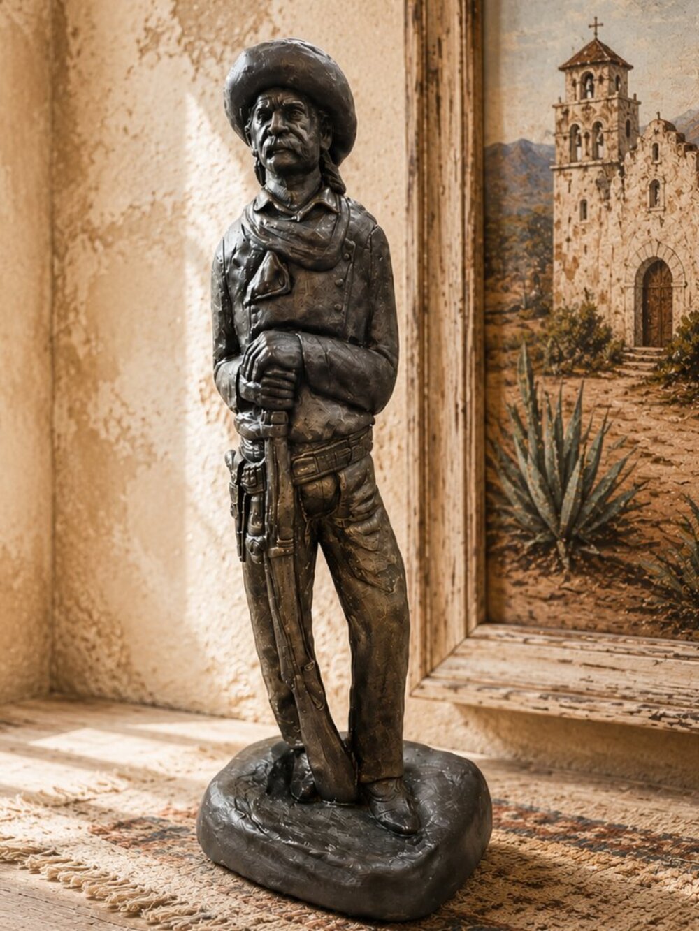 Vintage Michael Garman 1965 Western Cowboy Sculpture Collectible Western Art